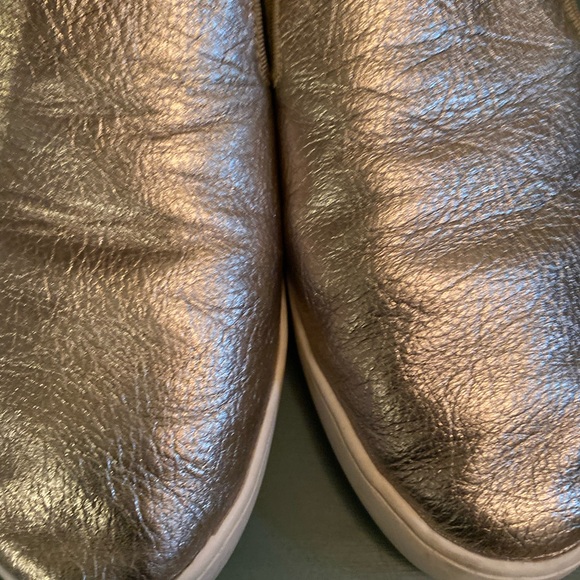 Birdies Size 8.5 Swift Gold Leather Upper Slip-On Loafers - Picture 9 of 12